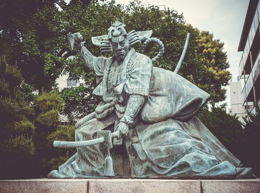 日本东京关农寺的武士雕像日本东京森森寺的武士雕像图片