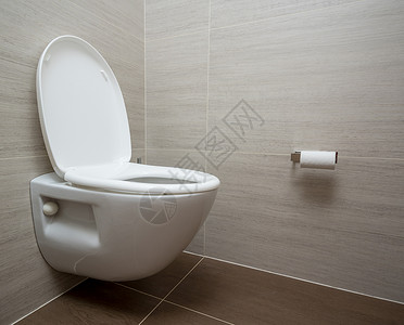 浴室墙背景现代抽水马桶或小型洗手间有按键抽水现代马桶或游船小屋背景