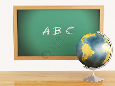 学校教育概念带有abc文字的黑板图片
