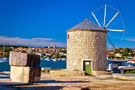 Medulin风车镇地标和海滨风车镇Croati岛地区图片