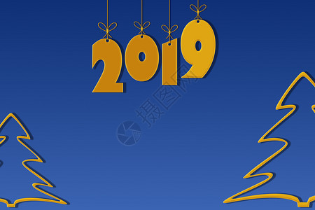 2019年的圣诞背景背景图片