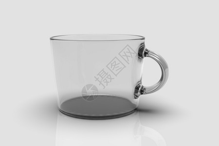 咖啡杯3d白色背景图片