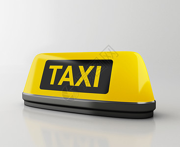 3个插图黄色出租车牌在线申请服务应用程序交通概念图片