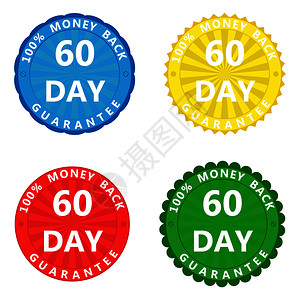 一套彩色贴纸百分之60天的保证金图片