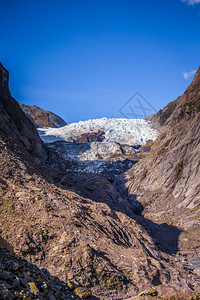 FranzJosef冰川地貌新西兰Franz冰川背景图片