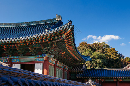 位于南朝鲜汉城的东宫和五大殿之一高清图片