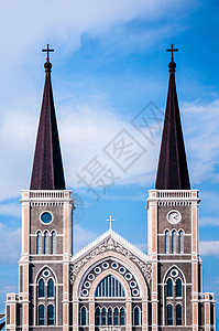 天主教堂高呼哈胡里泰王国高清图片
