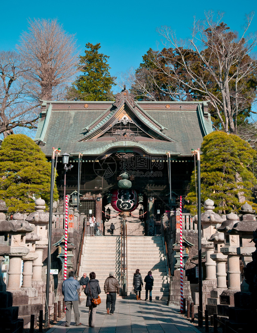 2012年12月12日成田千叶日本成田圣新寺尼蒙门图片