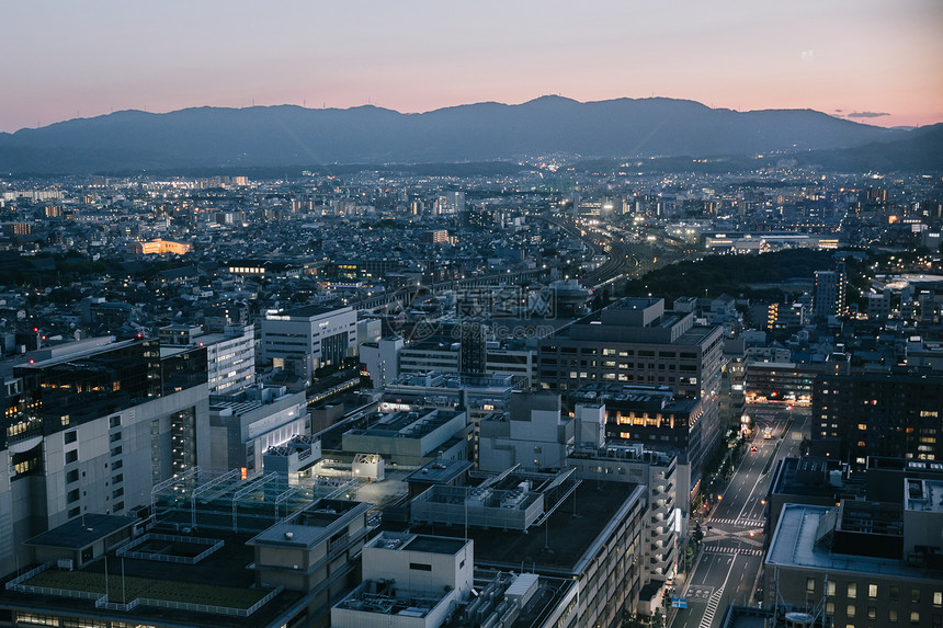 夜里京都城风景电影古代格图片