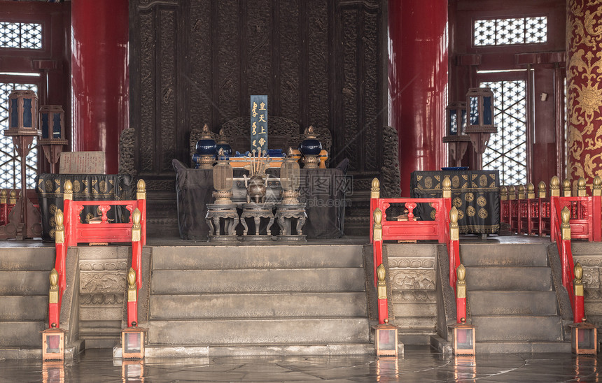 北京天坛的内部装饰图片