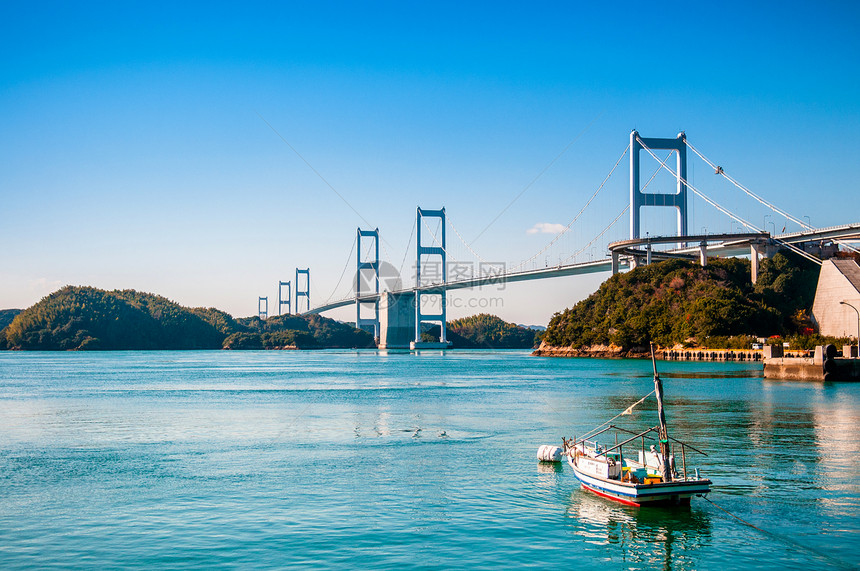 Kursimakyo桥横跨内海ehimjapn图片