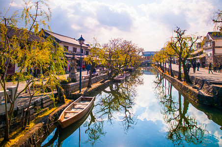 在古老的库拉希基运河好日本图片