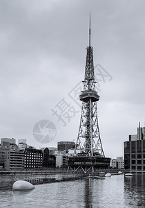 城市Sake区商业中心Nagoy电视塔里程碑图片