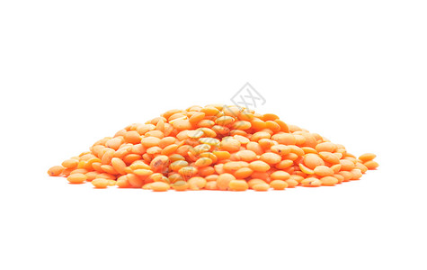 白色背景的红扁豆背景图片