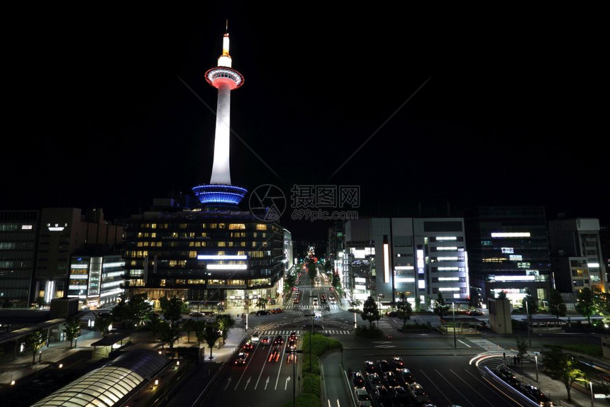 夜间日本京都风景图片