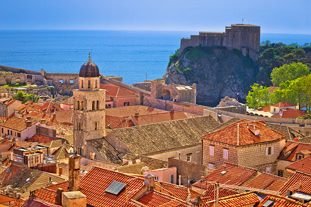 城市墙的旧景位于croati的旅游景点图片