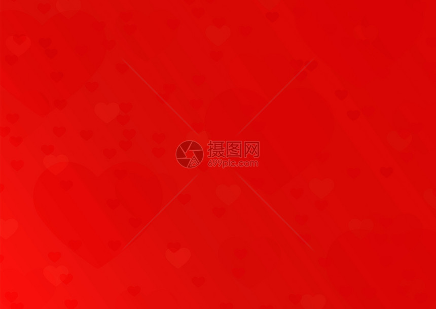 恭喜valentiday红梯度背景带有红心bokeh图片