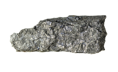 自然矿物岩石标本的大规模从俄罗斯的火山脉中白背景与俄罗斯隔绝的本土石墨块背景图片