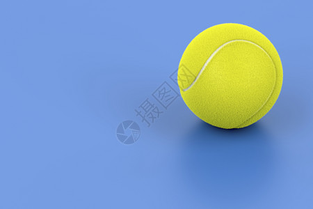 蓝色球场上的网3D插图背景图片