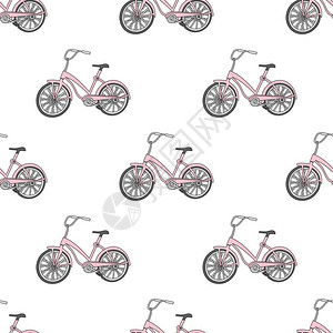 自行车矢量插图图片