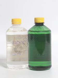 溶剂瓶白背景上隔离的丙酮瓶子背景