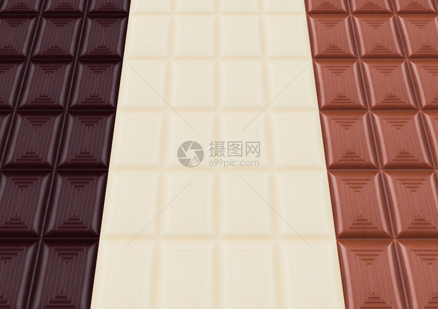 黑白棕色拼接的巧克力图片