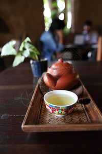 热绿茶图片