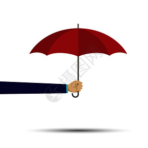 雨伞和阳光的简单设计手持雨伞和太阳图片