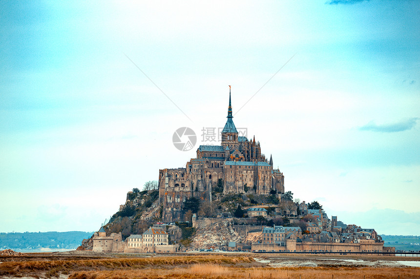 美丽的有名城堡蒙特桑密规范法兰西图片