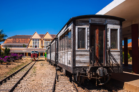 2014年daltvienam旧的dalt火车站vietnam站于1938年开通背景图片