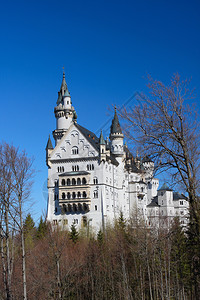 美丽的中世纪宫殿华士文斯坦在巴伐利亚德国图片