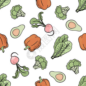 蔬菜矢量插图图片