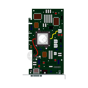 电路板维修电脑硬件插画