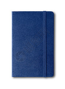 海军陆战队蓝色封闭笔记本模型隔离在白色蓝色封闭笔记本白色隔离图片