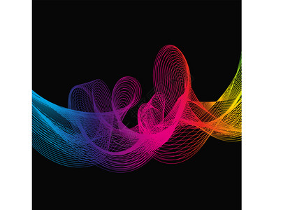 抽象背景彩虹带矢量图解eps10抽象背景彩虹带victor插图背景图片