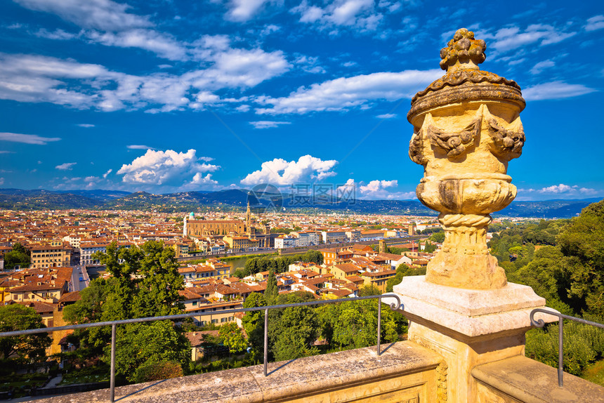 这座城市的Florenc航空历史中心风景意大利的Tuscane地区图片