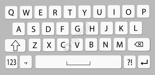 智能手机键盘移动电话矢量模型移动设备插图键盘图片