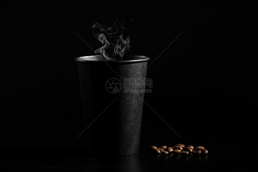 黑咖啡杯图片
