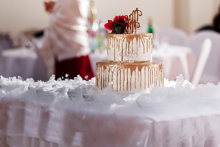 婚礼蛋糕漂亮的婚礼蛋糕伟大的装饰美丽婚礼蛋糕图片