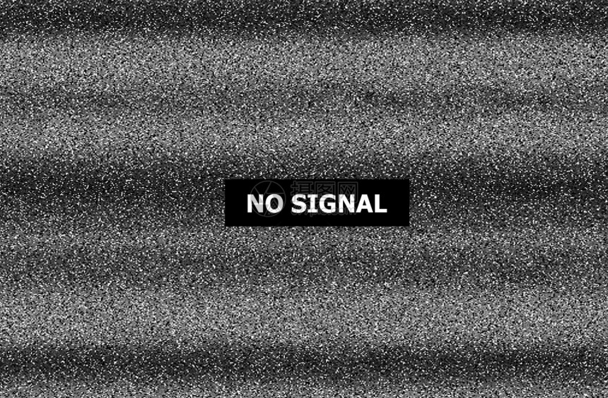 静态电视噪音坏信号黑白单色图片