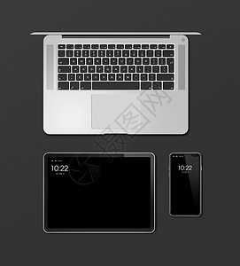 3d变型笔记本电脑平板和话机笔记本脑平板和话装置变式背景