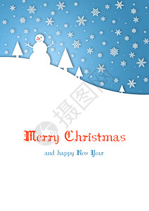 带有雪人彩色儿童卡圣诞快乐儿童卡图片