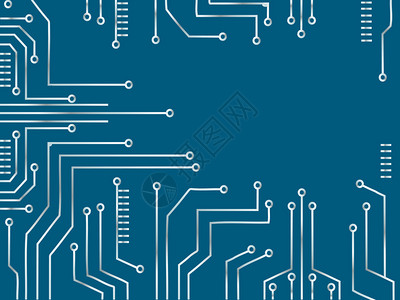 微芯片线技术符号抽象背景矢量图片