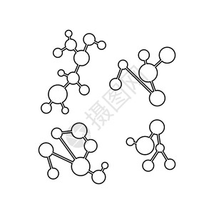 分子结构化学式简笔画图片