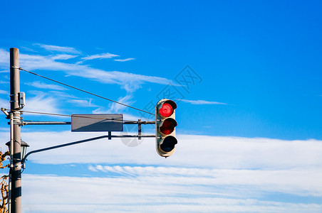 街道交通红灯图片