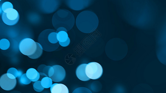 蓝色光bokeh抽象光背景blured背景图片