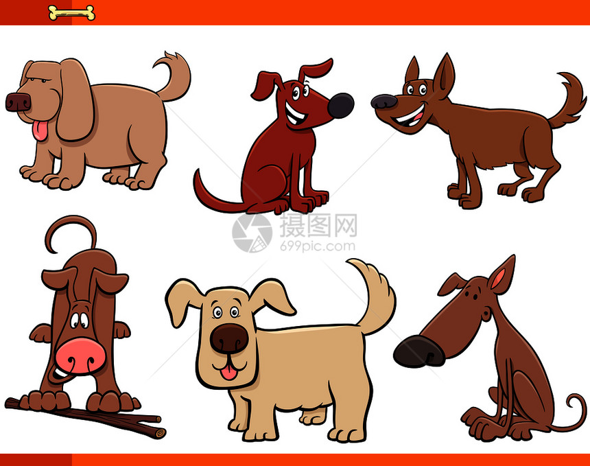 漫画狗或小宠物动人系列漫画插图图片