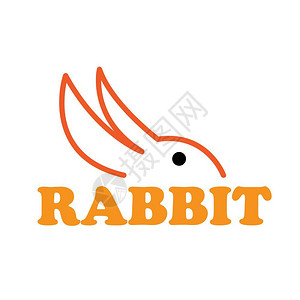矢量符号抽象兔子图片
