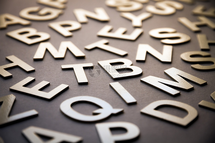 混合字母叠密件照片教育背景概念混合字母叠密件照片图片