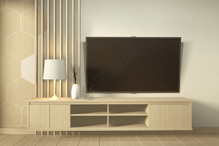 现代电视柜背景墙设计背景图片